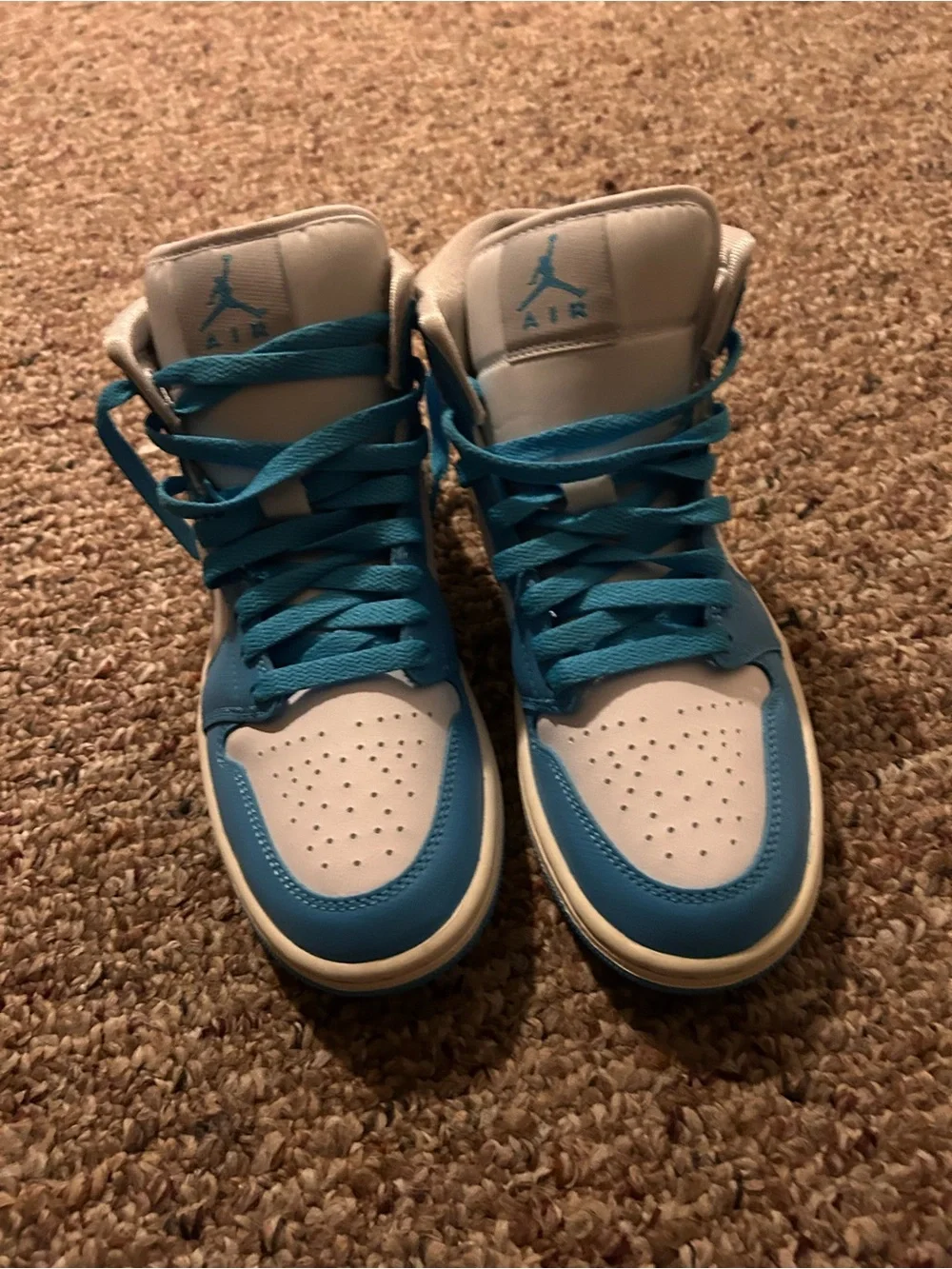 Jordan Kids Sneakers in University Blue and White